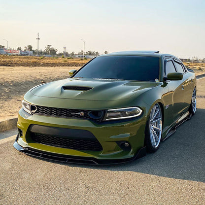 For Dodge Charger SRT 2015-2023 4PCS Front Bumper Lip Splitter