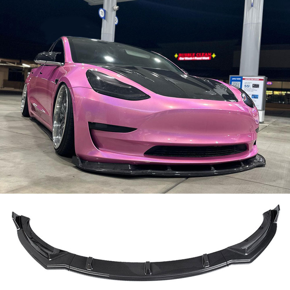 For 2017-2023 Tesla Model 3 Front Bumper Lip Splitter