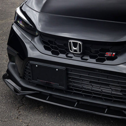 For 2022-2024 Honda Civic LX EX Si JDM 3pc Style Front Bumper Lip Splitter