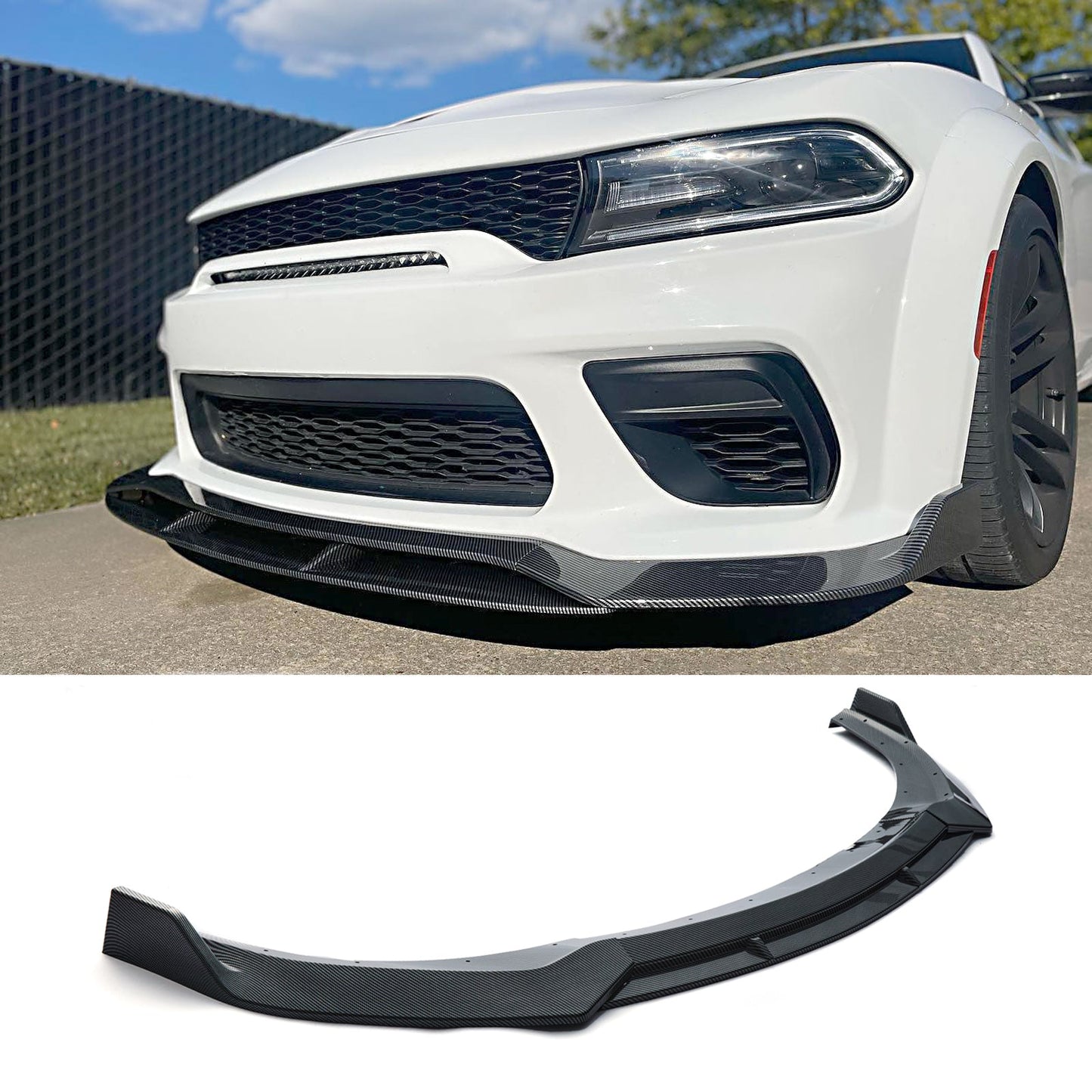 For 2020-2023 Dodge Charger Widebody Front Bumper Lip Splitter