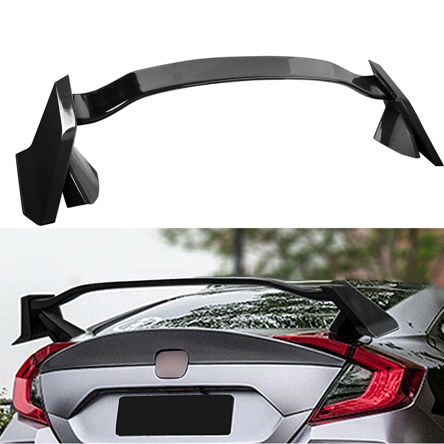 For 2016-2021 Honda Civic 4DR Sedan Rear Trunk Spoiler Wing