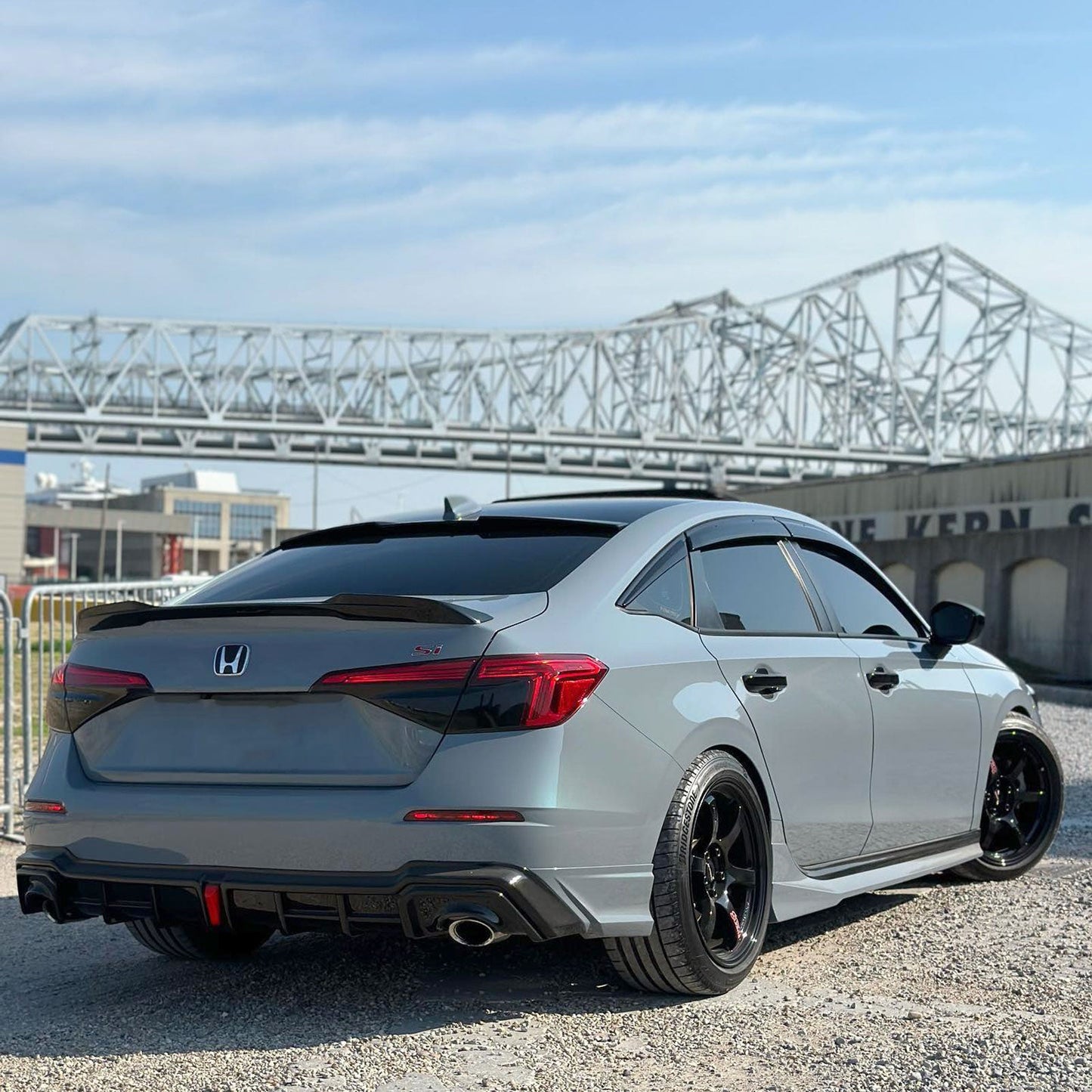 For 2022-2025 Honda Civic Sedan High Kick Trunk Spoiler Wing