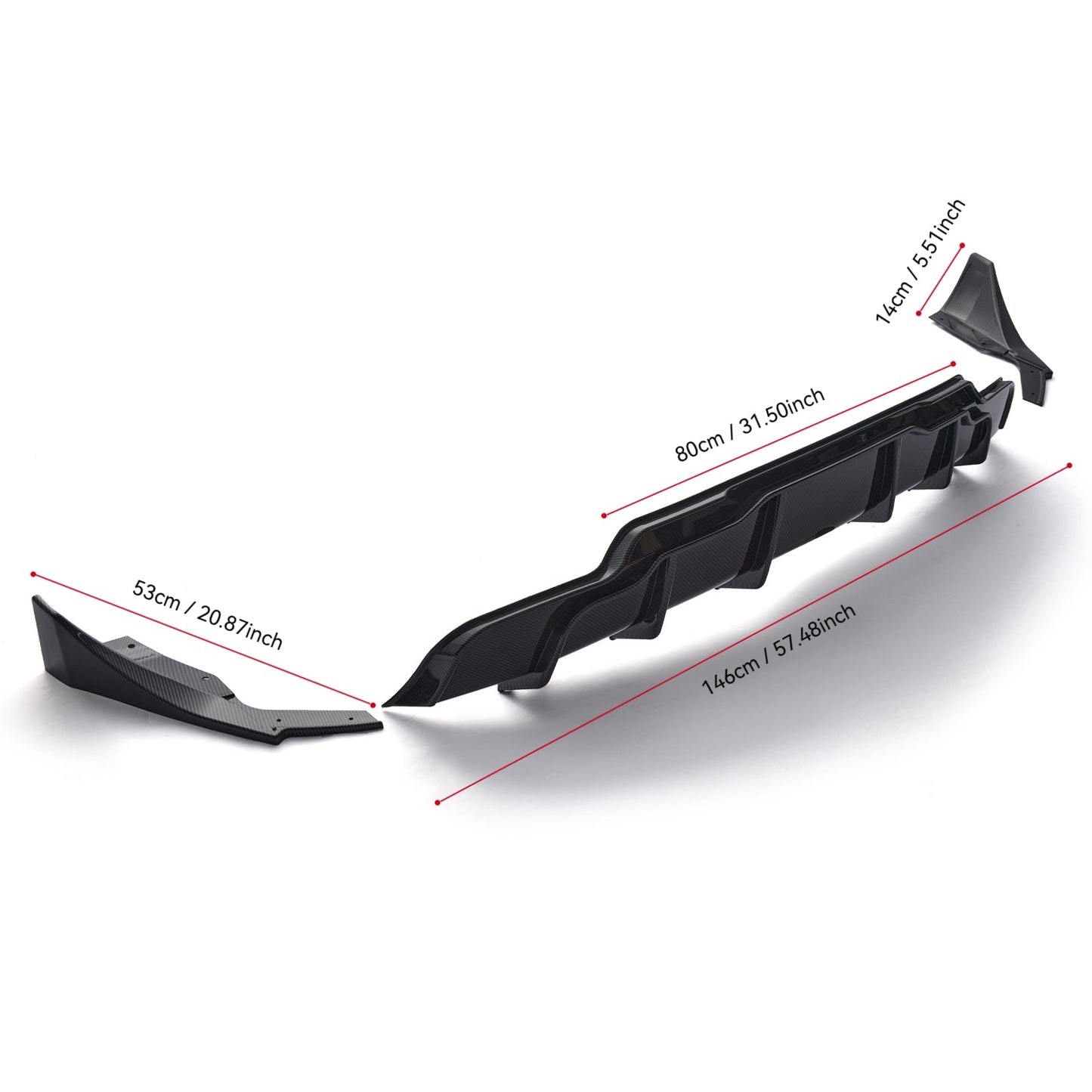 For 2017-2023 Tesla Model 3 Rear Diffuser
