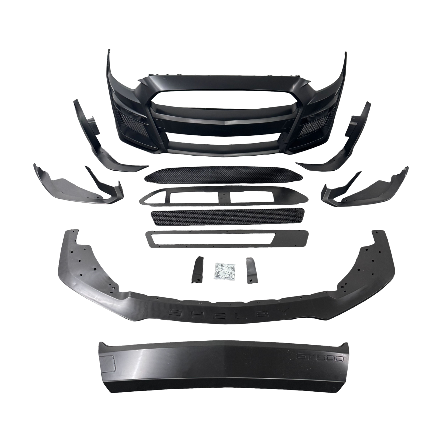 For 2015-2017 Ford Mustang  GT500 Style Front Bumper Cover Set