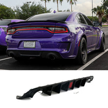 For 2015-2023 Dodge Charger SRT R/T Scat Pack Quad Tip Rear Diffuser Red LED Light