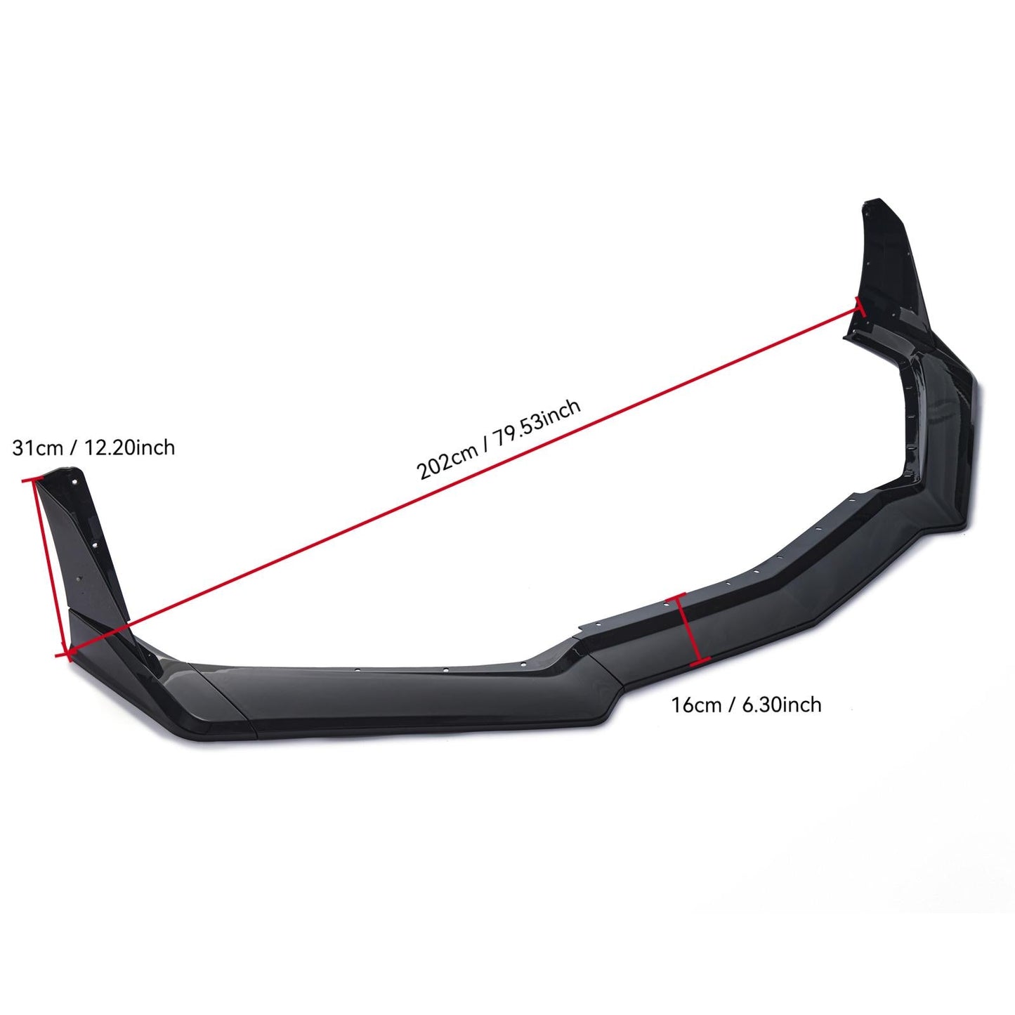 For Chevrolet Corvette C8 Z51 2020-2026 Front Bumper Lip Splitter
