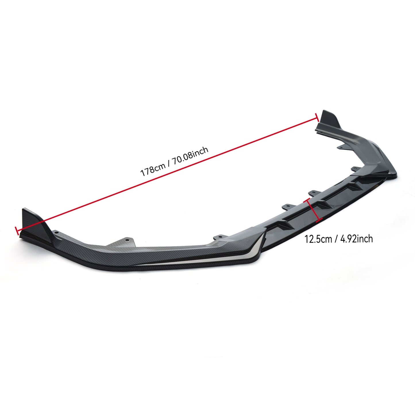 For 2022-2024 Honda Civic LX EX Si JDM 3pc Style Front Bumper Lip Splitter