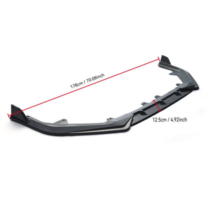 For 2022-2024 Honda Civic LX EX Si JDM 3pc Style Front Bumper Lip Splitter