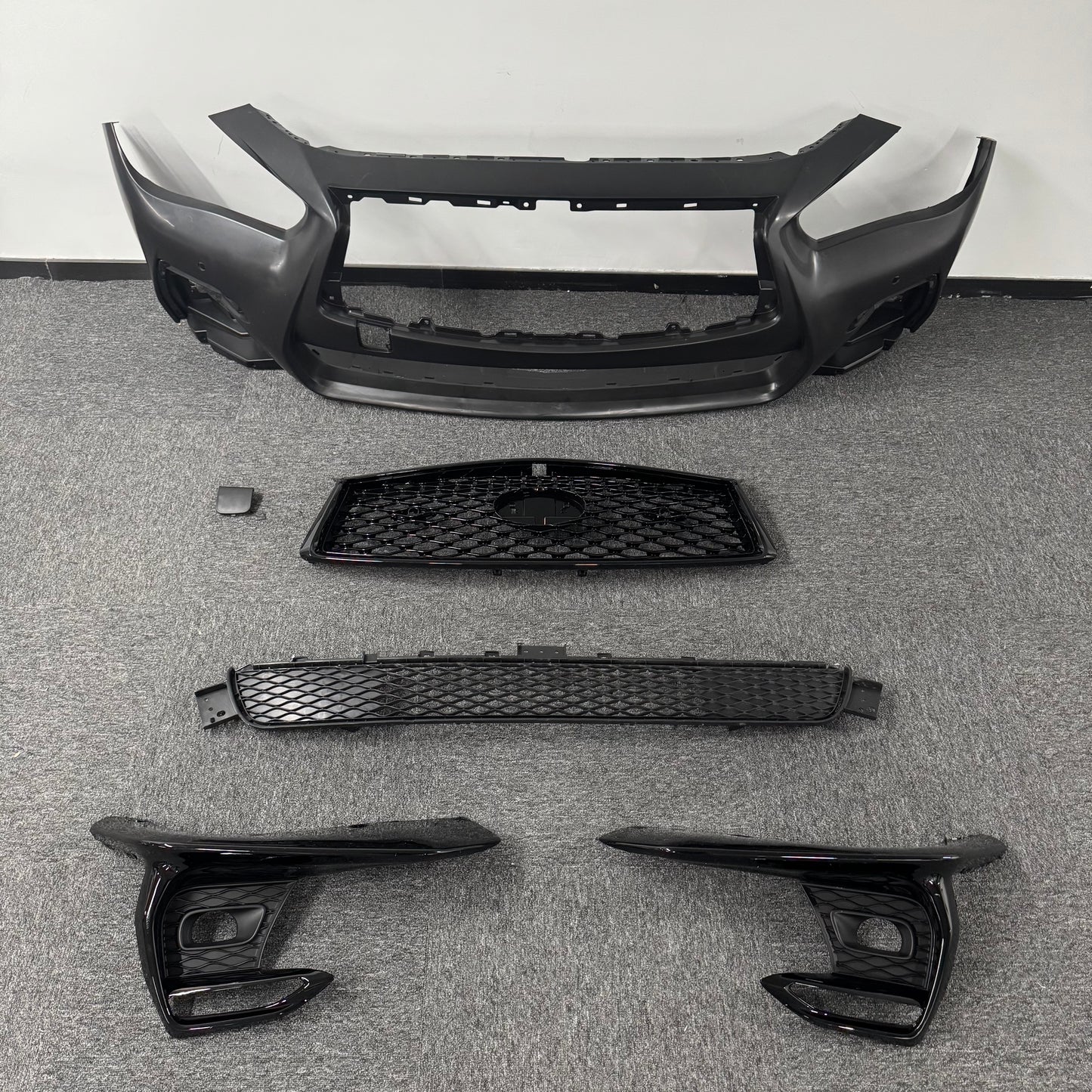 For 2018-2024 Infiniti Q50 Front Complete Bumper Cover Set