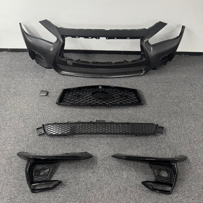 For 2018-2024 Infiniti Q50 Front Complete Bumper Cover Set