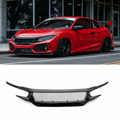 For 2016-2021 Honda Civic 10TH Front Grille Mesh