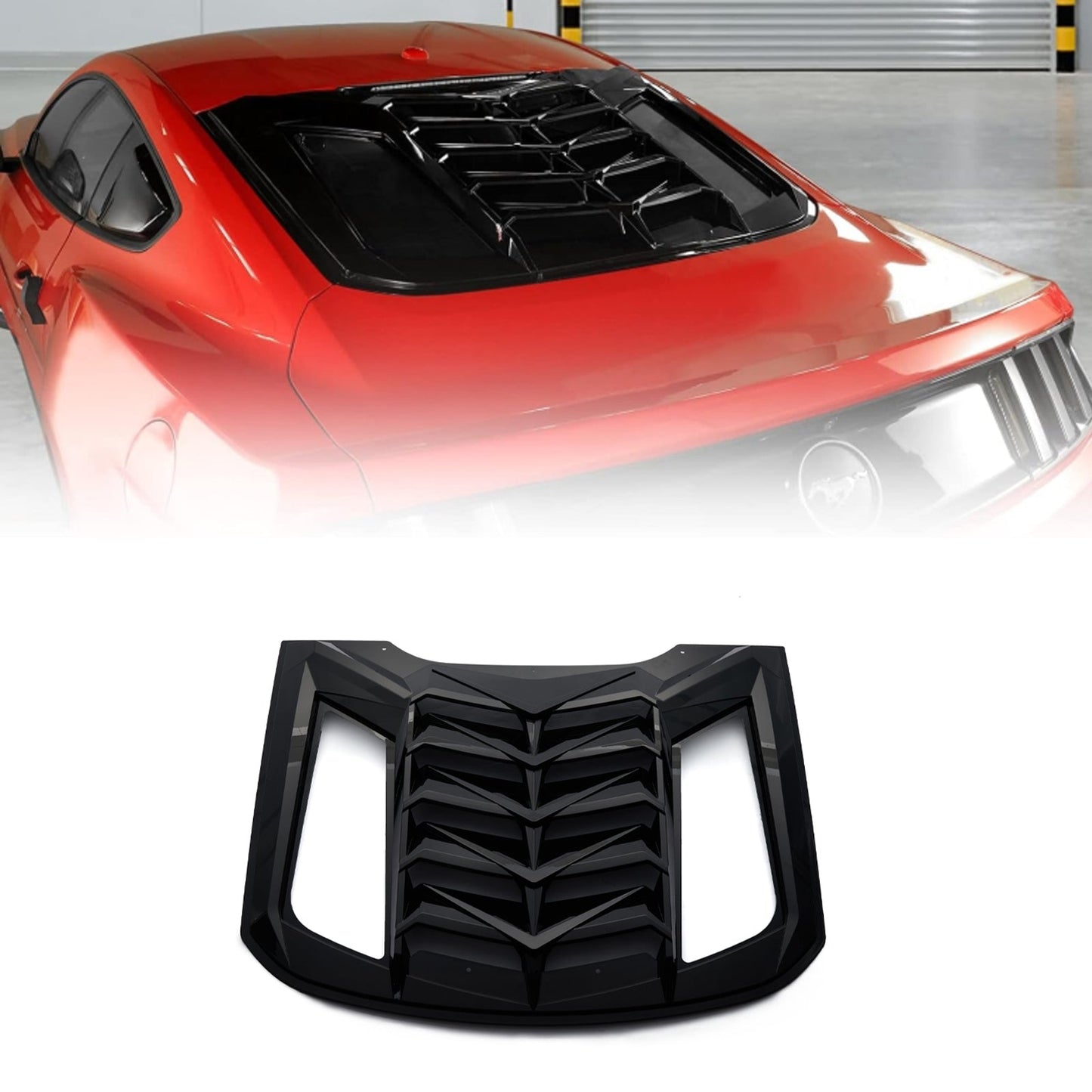 For 2015-2023 Ford Mustang Window Louver Cover Sun Shade Vent