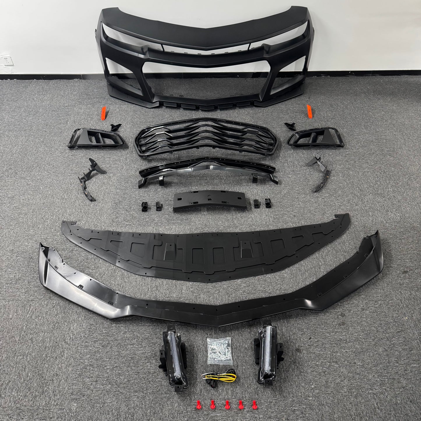 For 2010-2015 Chevy Camaro 5th To 6th Gen ZL1 Front Bumper Cover Set