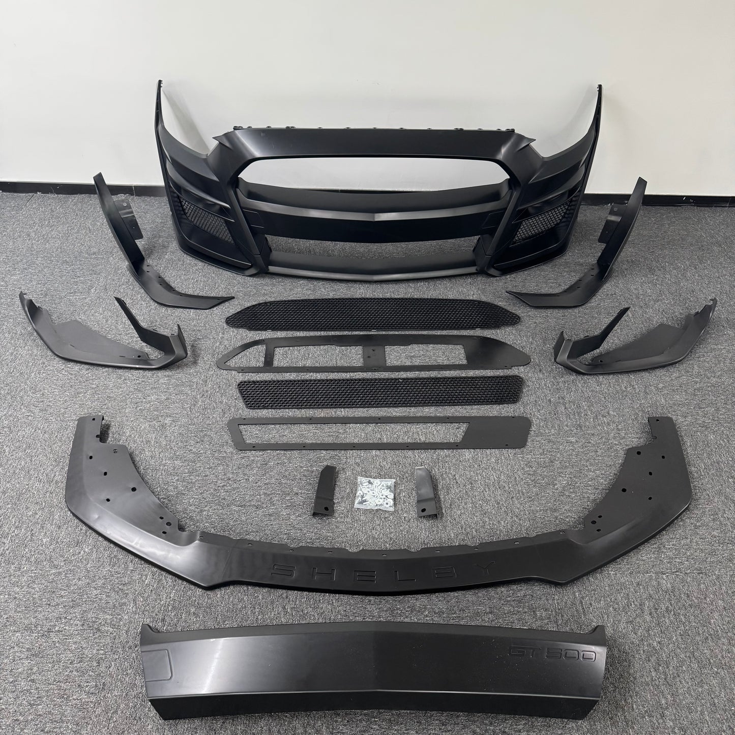 For 2015-2017 Ford Mustang  GT500 Style Front Bumper Cover Set
