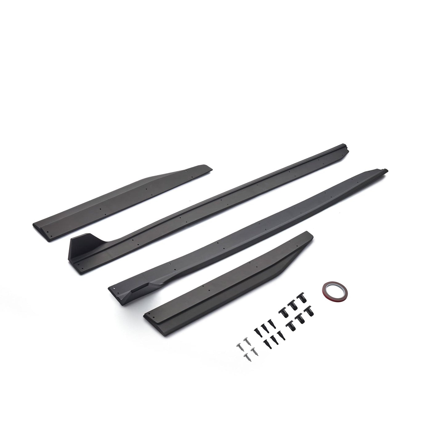 For 2015-2023 Ford Mustang GT500 Style  Extension Splitter W/ Winglet Side Skirts
