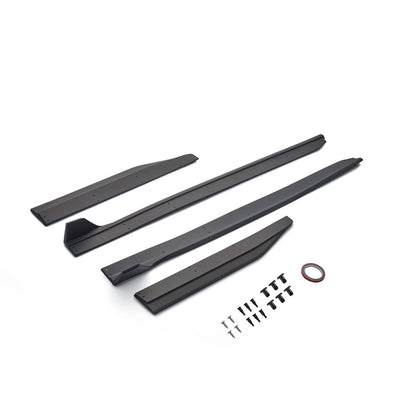 For 2015-2023 Ford Mustang GT500 Style  Extension Splitter W/ Winglet Side Skirts