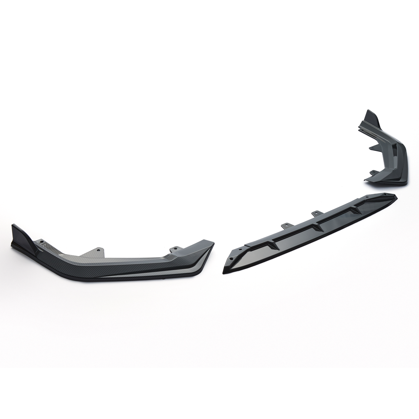 For 2022-2024 Honda Civic LX EX Si JDM 3pc Style Front Bumper Lip Splitter