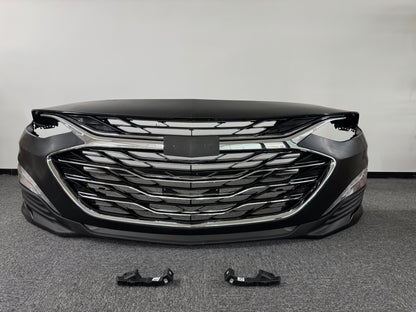 For 2019-2024 Chevy Malibu Front Bumper Cover Grille Fog Light Set