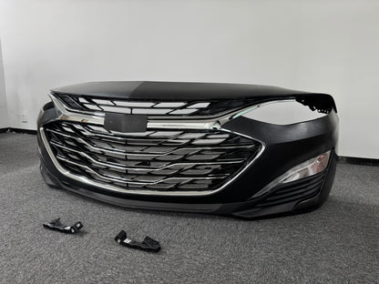 For 2019-2024 Chevy Malibu Front Bumper Cover Grille Fog Light Set