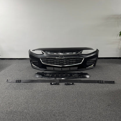 For 2016-2018 Chevy Malibu Cover With Valance Grille Fog Light Trim Front Bumper set