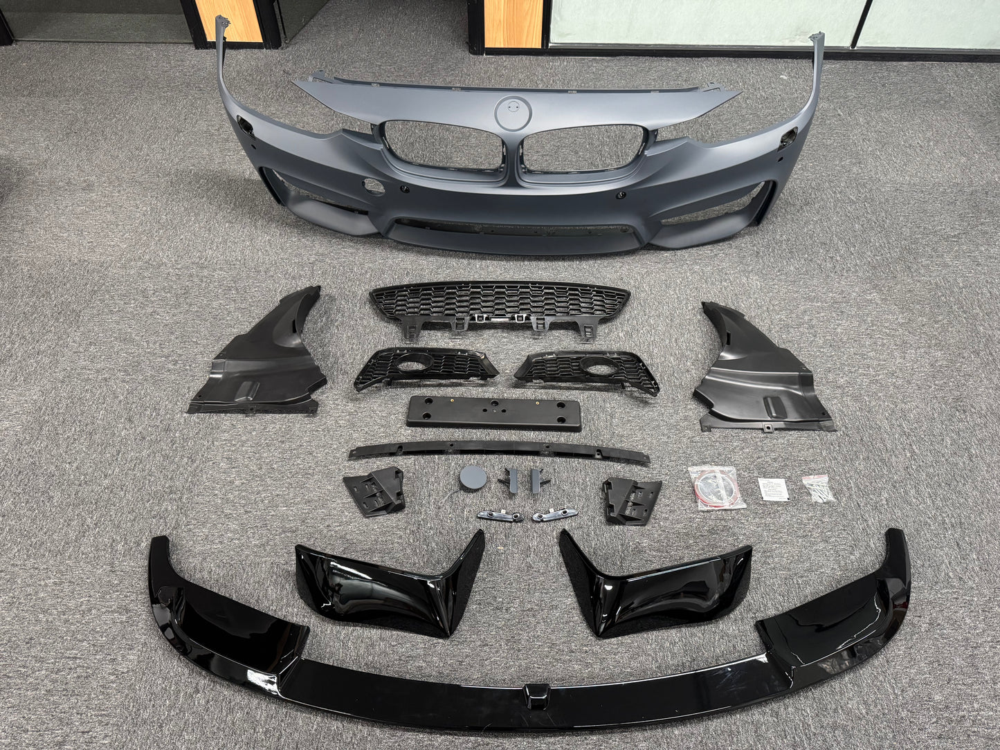 For 2012-2019  BMW 3 Series F30 Front Bumper Cover Grille Conversion Kit