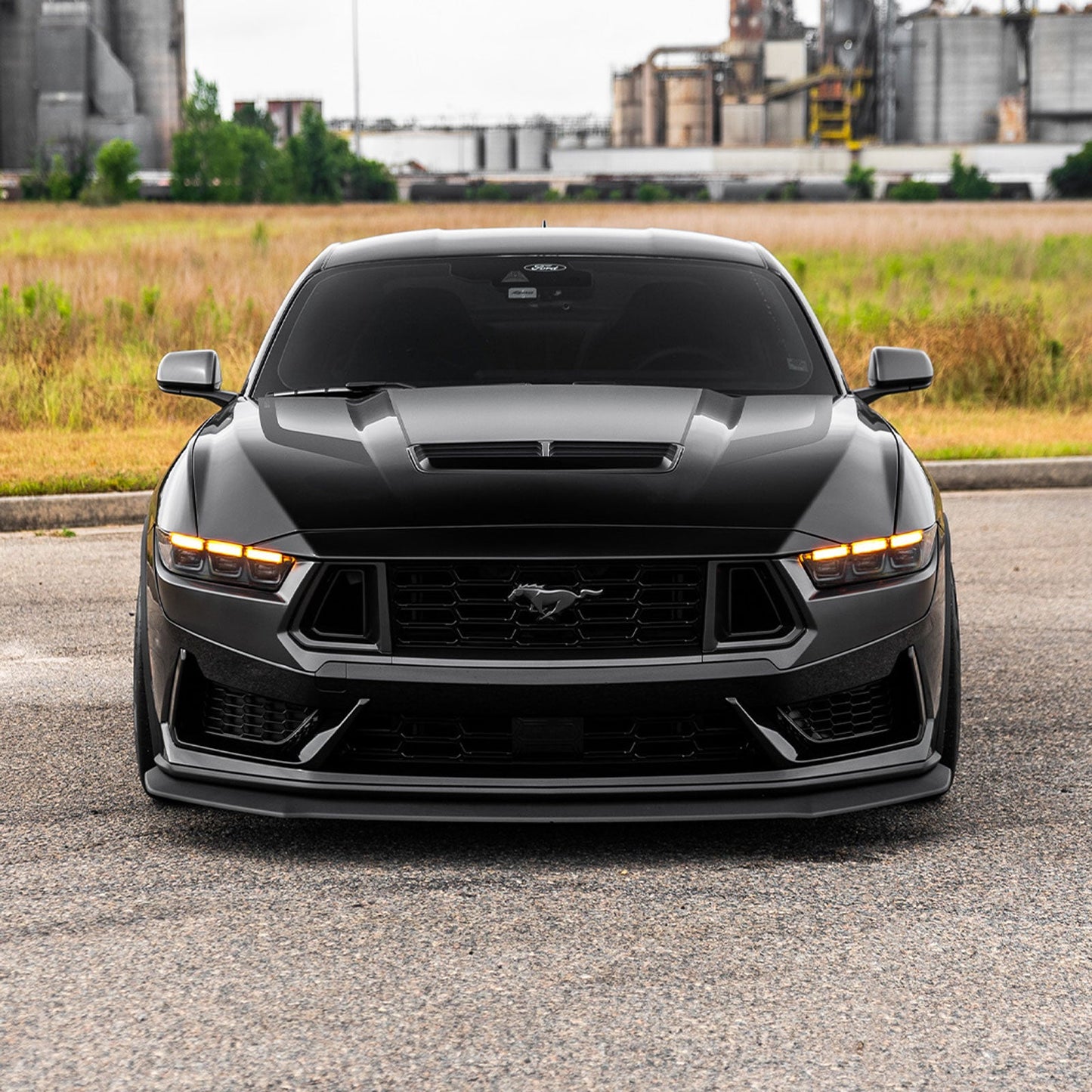 For 24-26 Ford Mustang Front Bumper Lip Splitter 3PCS