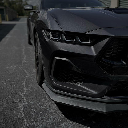 For 24-26 Ford Mustang Front Bumper Lip Splitter 3PCS