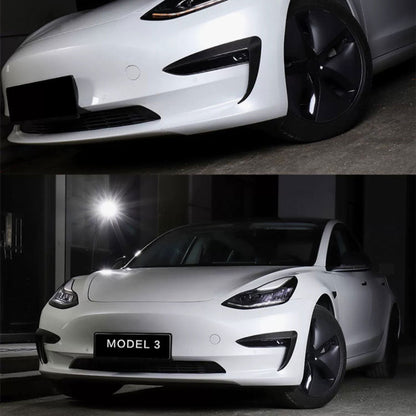 For 2017-2023Tesla Model 3Front Fog Light Lamp Eyebrow Cover Trim