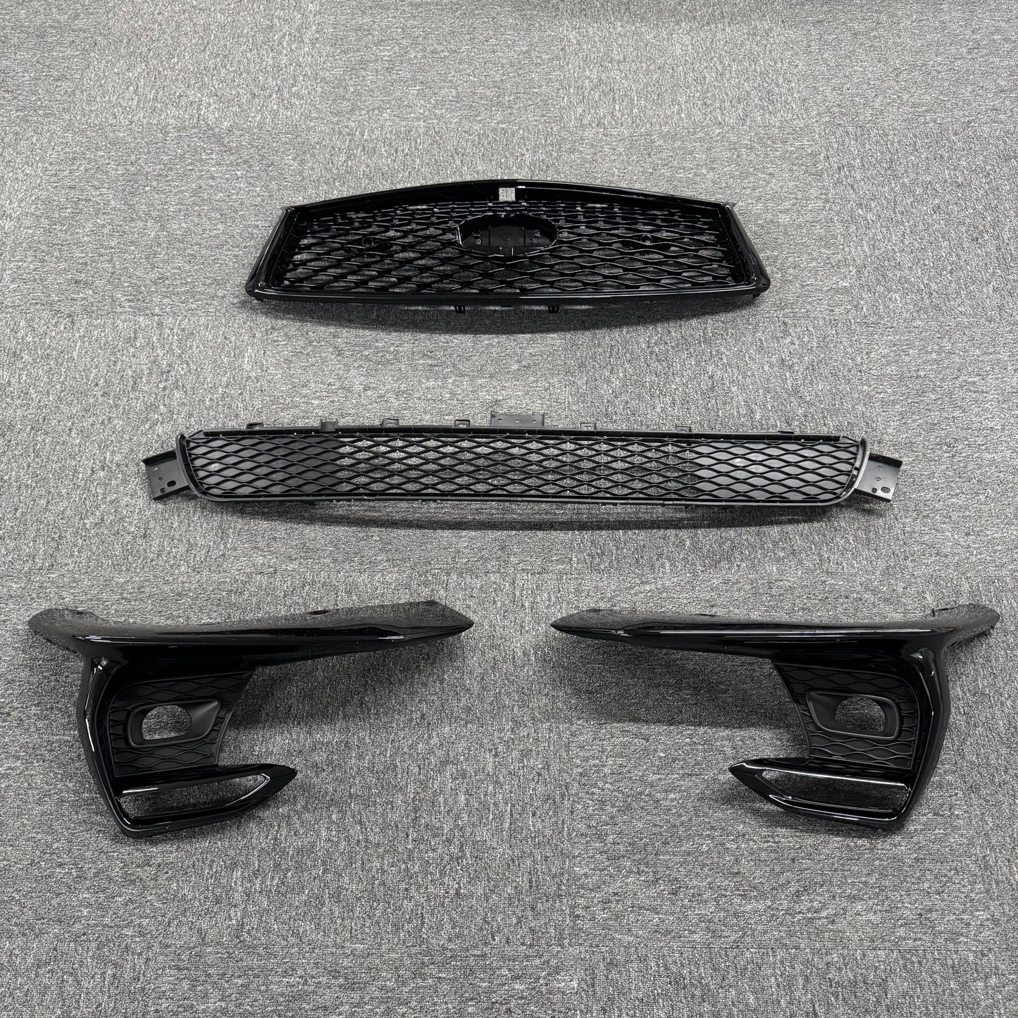 For 2018-2024 Infiniti Q50 Front Complete Bumper Cover Set