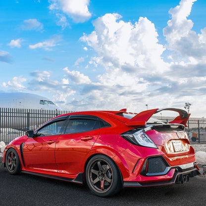 For 2016-2021 Honda Civic Hatchback 5Dr R Style Rear Trunk Spoiler Wing
