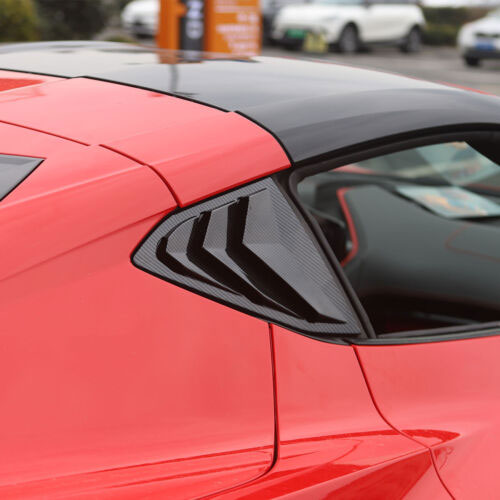 For 2020-2026 Corvette C8 Rear Side Window Louvers Air Shutter Trim
