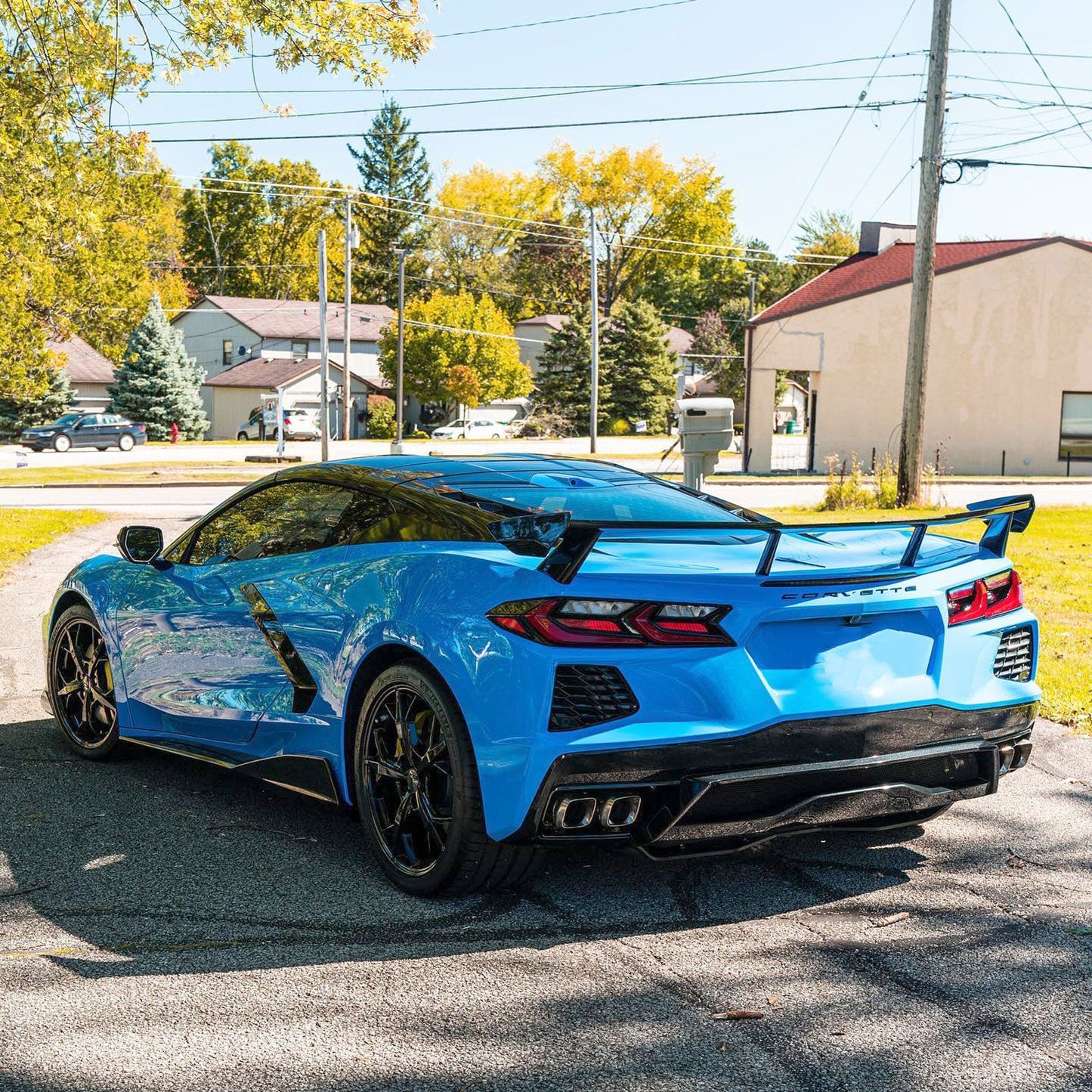 For 2020-2026 Chevrolet Corvette C8 Rear High Wing Spoiler
