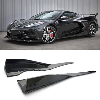For 2020-2026 Corvette C8 Arrow Stream Side Skirts