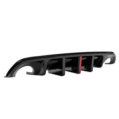 For 2014-2017 Infiniti Q50 W/ LED Brake Light Rear Bumper Diffuser