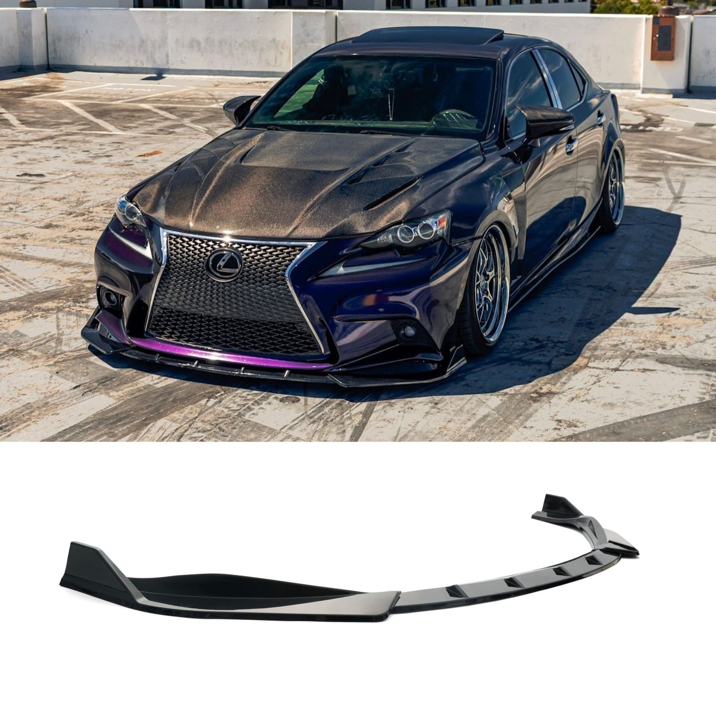 For 2014-2016 Lexus IS250 IS350 F-Sport Front Bumper Lip