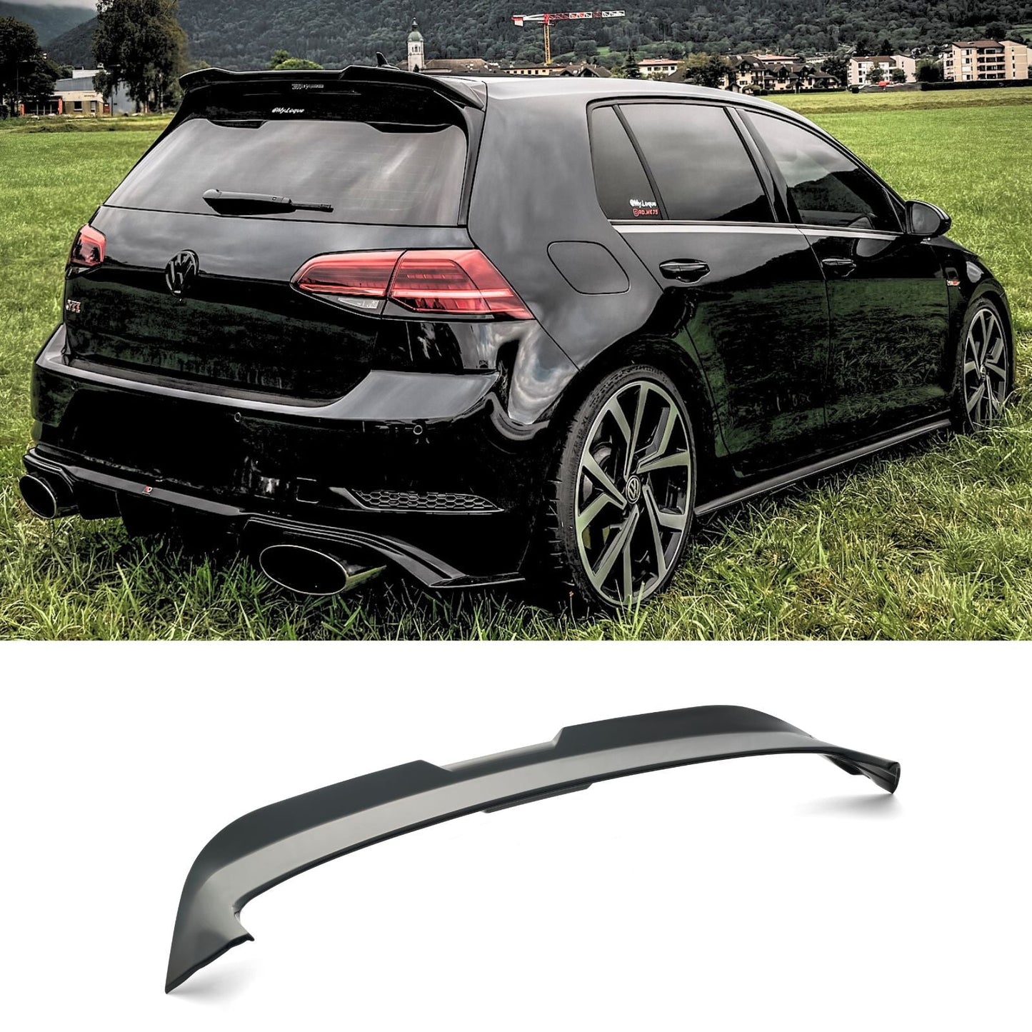 For 2015-2021 VW Golf MK7 MK7.5 GTI R OS Style Rear Trunk Roof Spoiler Wing Lip
