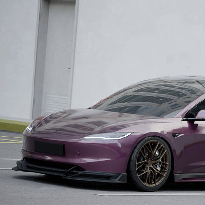 For 2024+ Tesla Model 3 Front Bumper Lip Splitter