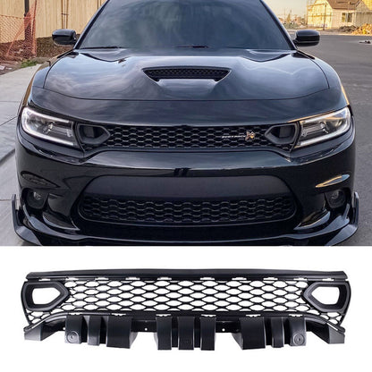For 2015-2023 Dodge Charger RT Scat Pack SRT Style Front Mesh Grille W/ Air Duct