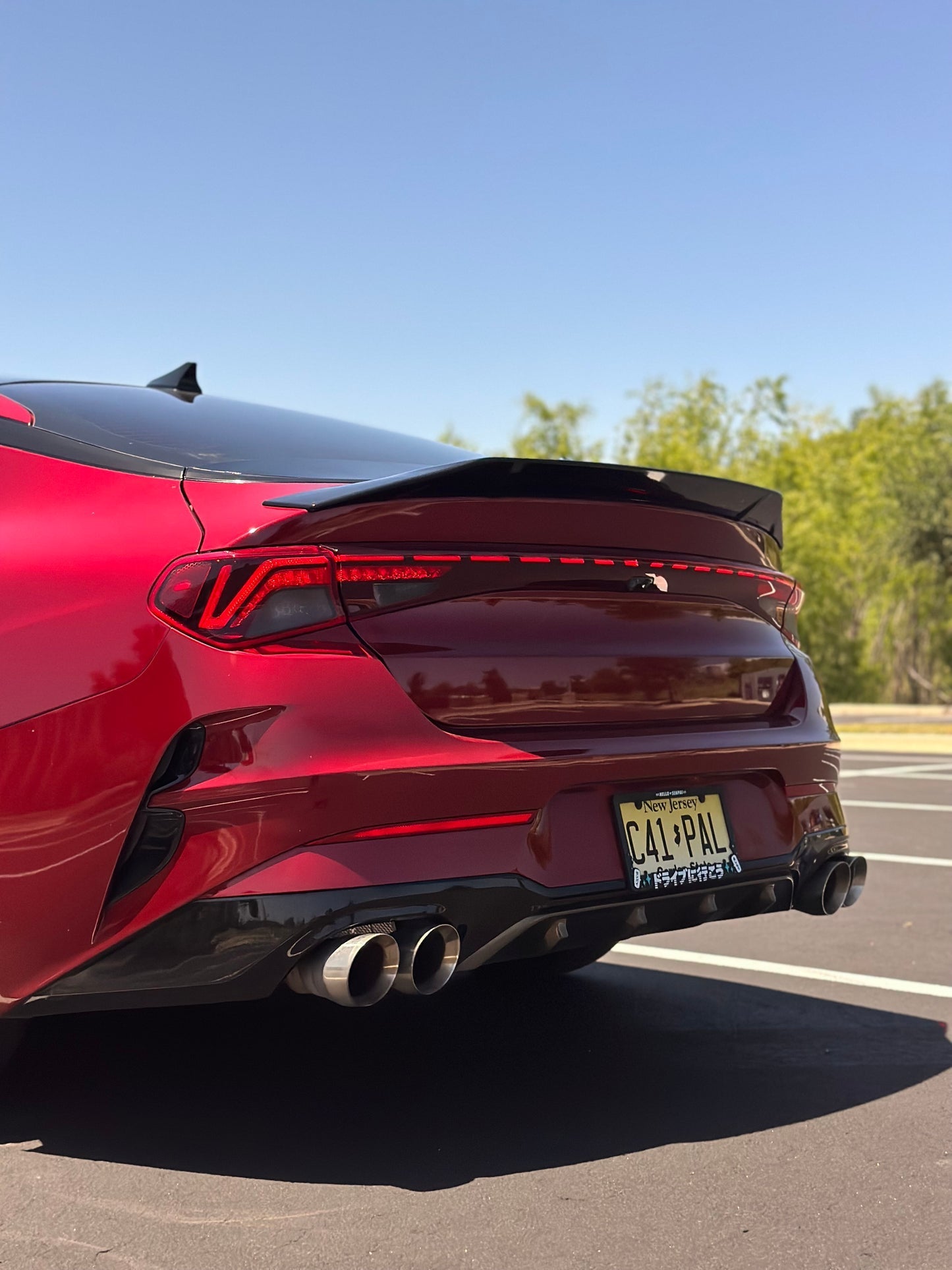 For 2021-2024 Kia K5 LX LXS GT EX KDM R Style Duckbill Trunk Spoiler