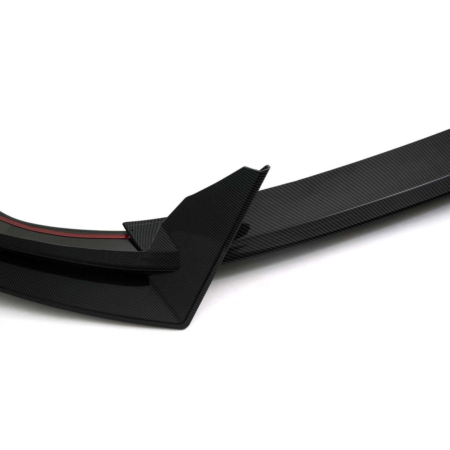 For Tesla Model Y 2025+ ABS Carbon Style Front Bumper Lip Spoiler Splitter 3PCS