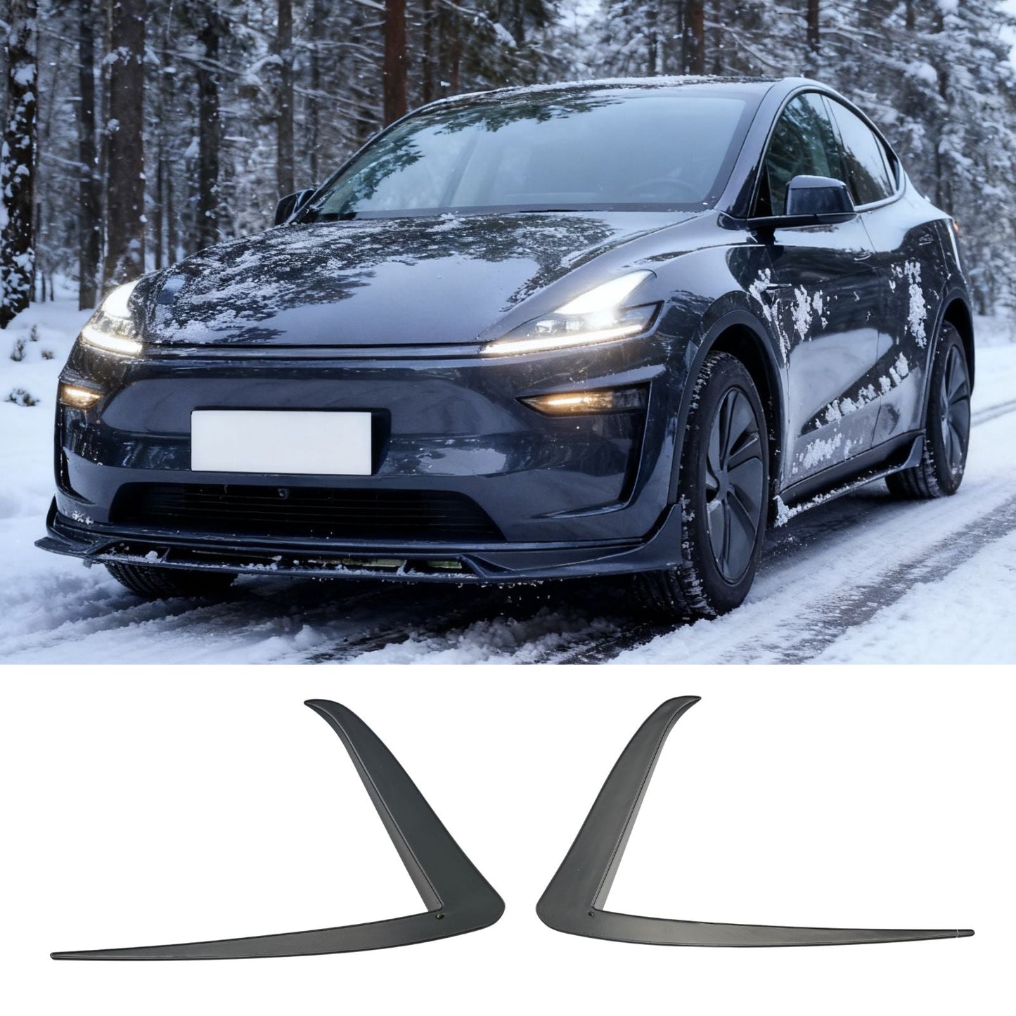 For 2025-2026 Tesla Model Y Juniper Side Fender Trim Vent Sticker
