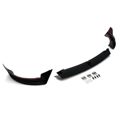 For 2020-2024 Tesla Model Y Front Bumper Lip Splitter 3PCS