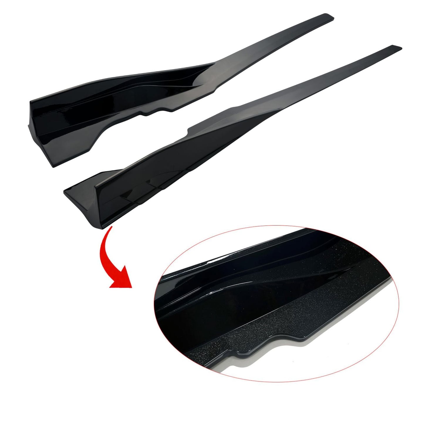 For 2020-2026 Corvette C8 Arrow Stream Side Skirts