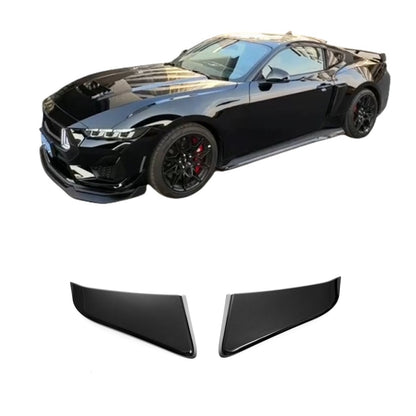 For 24+ Mustang S650  Air Flow Intake Grille Side Cover Sticker#color_Gross Black
