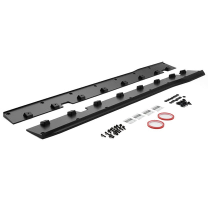 Side Skirts For 2024-2025 Ford Mustang EcoBoost GT Rocker Splitters#color_Matte Black