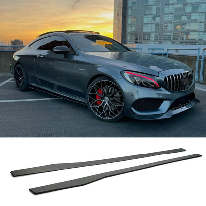 For 2015-2021 Mercedes Benz W205 C300 C43 AMG CMT Side Skirt