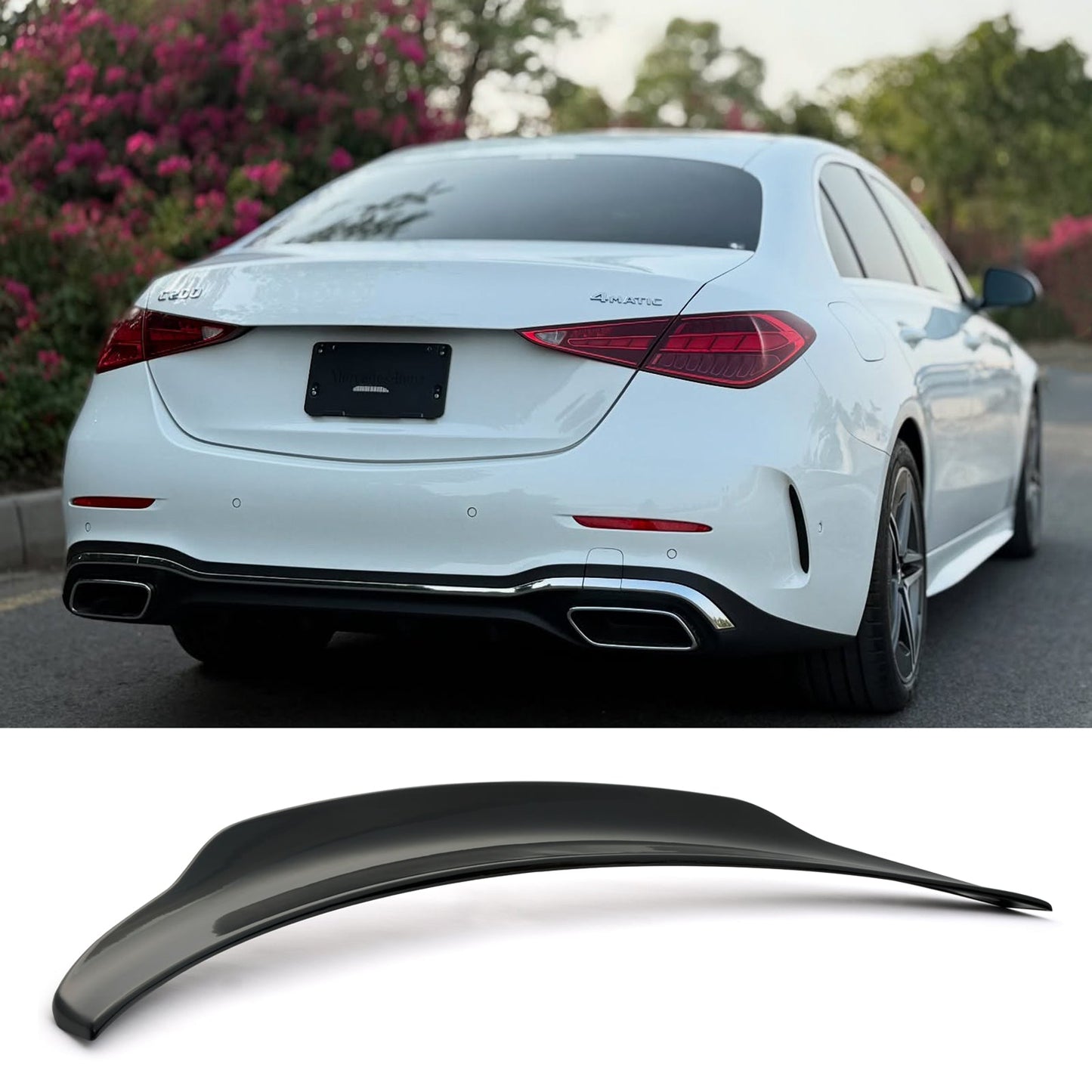 FOR 2022-2025 Mercedes Benz W206 C300 C43 Sedan PSM Style Trunk Spoiler