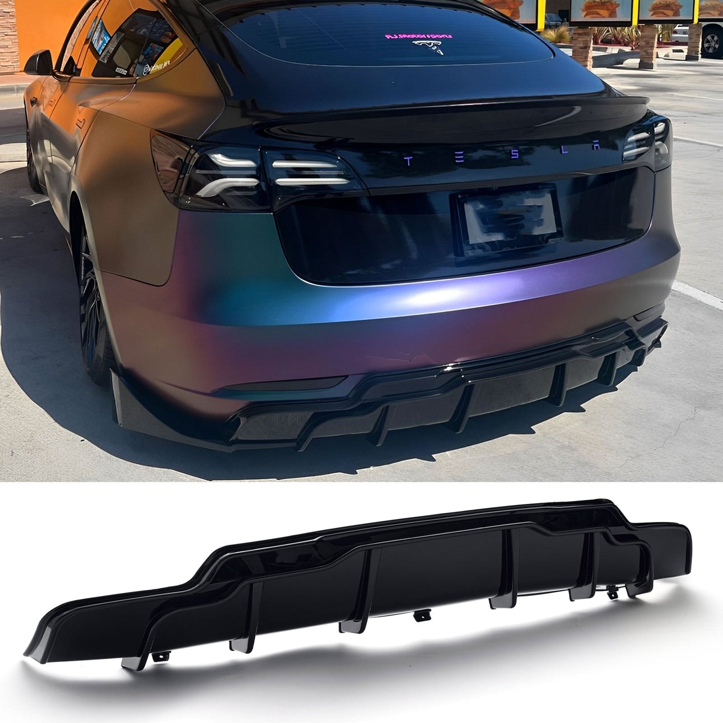For 2017-2023 Tesla Model 3 Rear Diffuser
