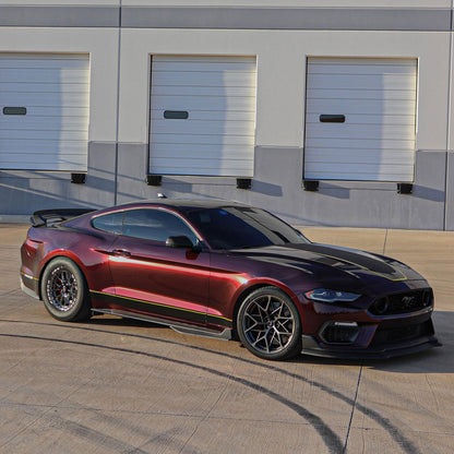 For 2015-2023 Ford Mustang GT500 Style  Extension Splitter W/ Winglet Side Skirts