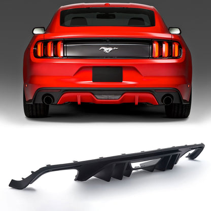 For 2015-2017 Ford Mustang W2-2 Rear Bumper Diffuser